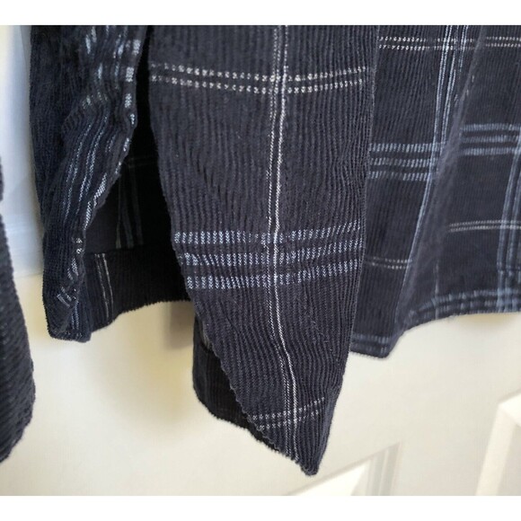 ARCHITECT WOMEN'S TOPS PLUS SIZE 2X PLAID CORDUROY COLLARED NECK 100% COTTON 98 - Picture 7 of 11